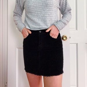 PacSun corduroy black skirt